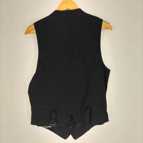 ヨウジヤマモトプールオム Yohji Yamamoto POUR HOMME 25SS WOOL GABARDINE 7 BUTTONS VEST ウール ギャバジン 7ボタン ベスト メンズ JPN:2